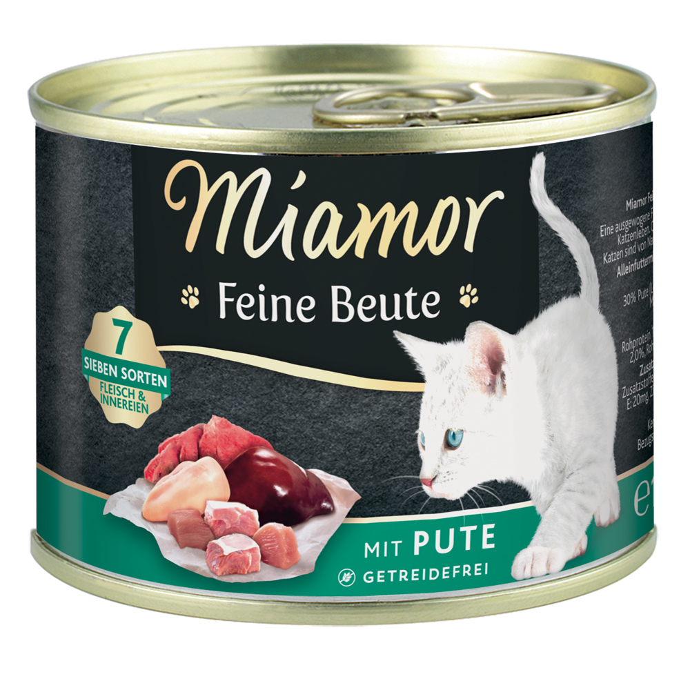 Miamor Feine Beute 12 x 185 g - Pute von Miamor