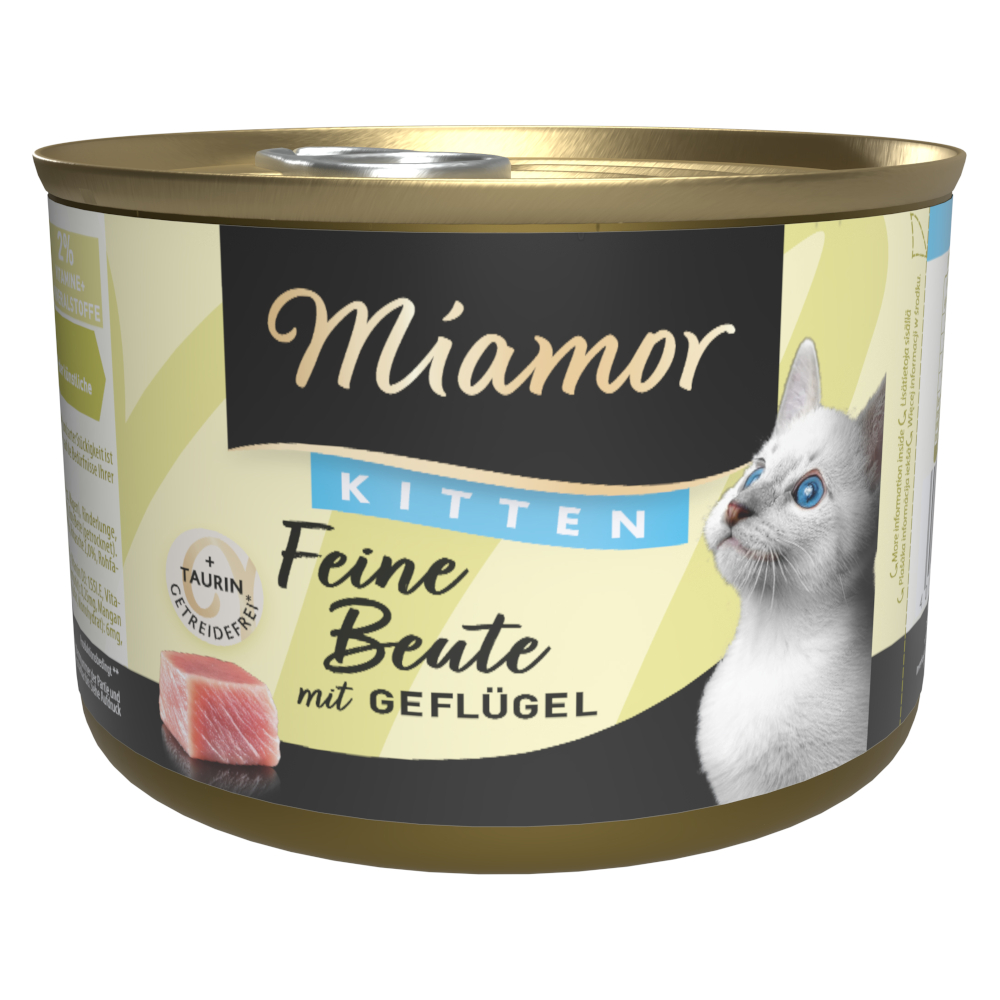 Sparpaket Miamor Feine Beute 24 x 185 g - Kitten Geflügel von Miamor