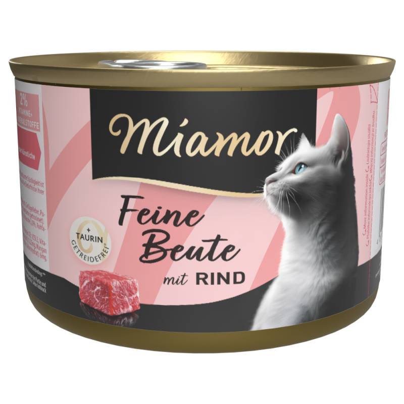 Sparpaket Miamor Feine Beute 24 x 185 g - Rind von Miamor