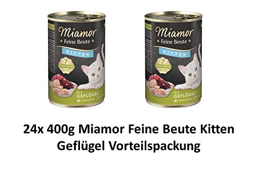 Miamor Feine Beute Kitten Geflügel | 24x 400g Kätzchenfutter nass von Miamor