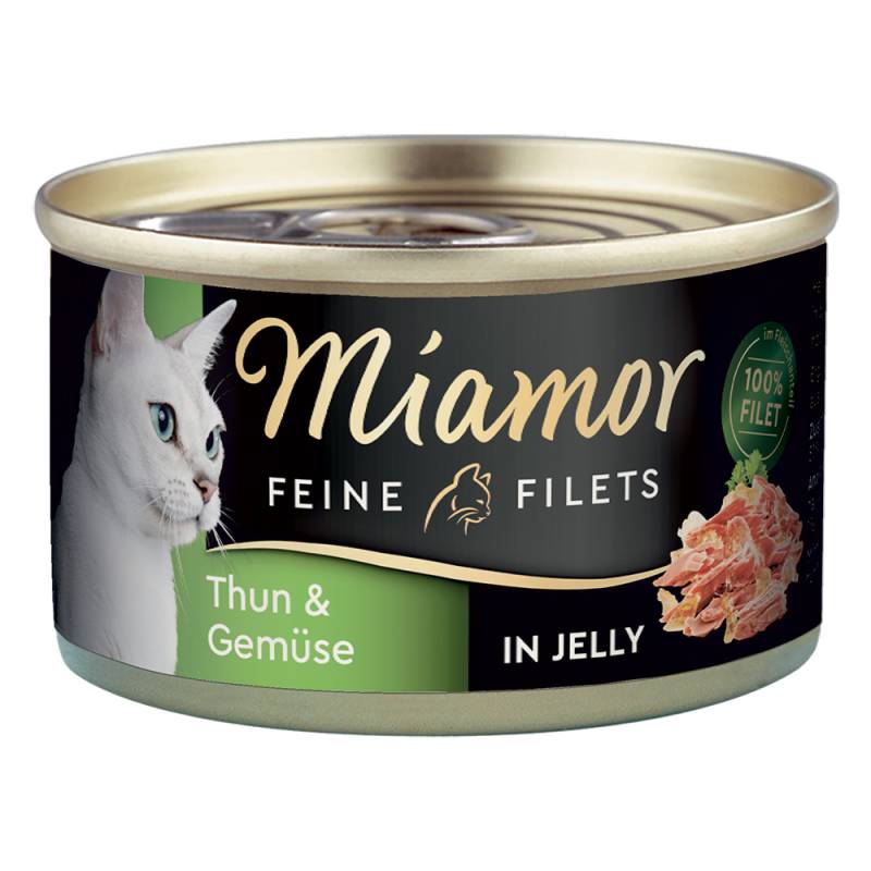 Miamor Feine Filets 1 x 100 g - Heller Thunfisch & Gemüse in Jelly von Miamor