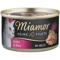 Miamor Feine Filets in Jelly Huhn & Reis 24x100 g von Miamor