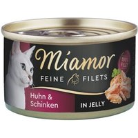 Miamor Feine Filets in Jelly Huhn & Schinken 24x100 g von Miamor