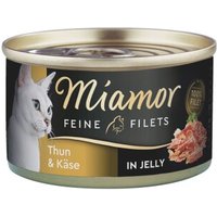 Miamor Feine Filets in Jelly heller Thunfisch & Käse 24x100 g von Miamor