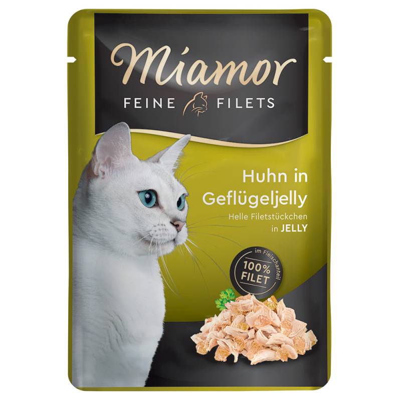 Miamor Feine Filets Pouch 6 x 100 g - Huhn in Geflügeljelly von Miamor