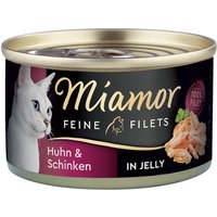 Miamor Feine Filets 6 x 100 g - Huhn & Schinken in Jelly von Miamor