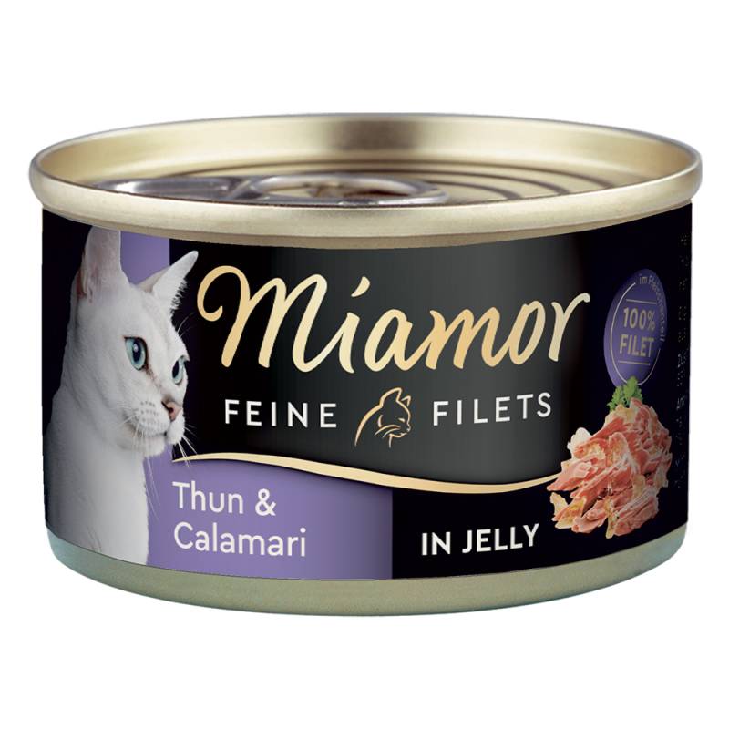 Miamor Feine Filets Dose 6 x 100 g - Thunfisch & Calamari in Jelly von Miamor