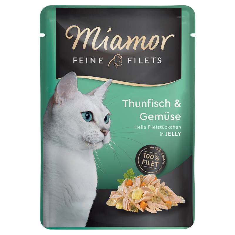 Miamor Feine Filets Pouch 6 x 100 g - Thunfisch & Gemüse von Miamor