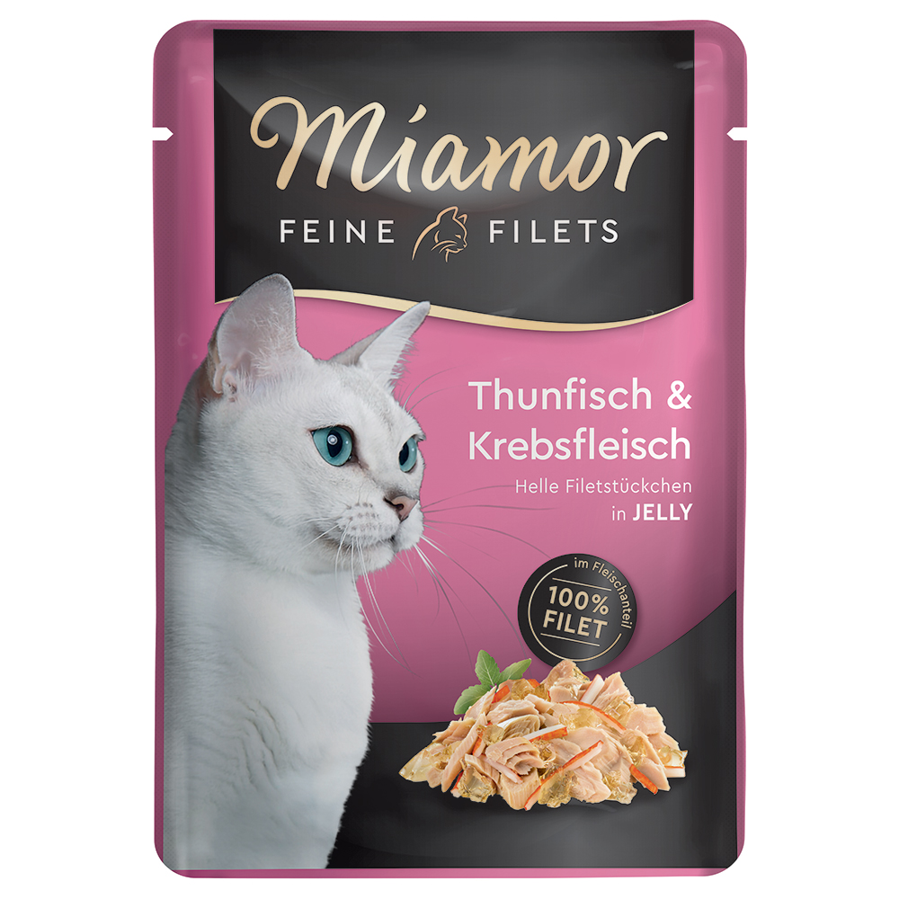 Miamor Feine Filets Pouch 6 x 100 g - Thunfisch & Krebs von Miamor