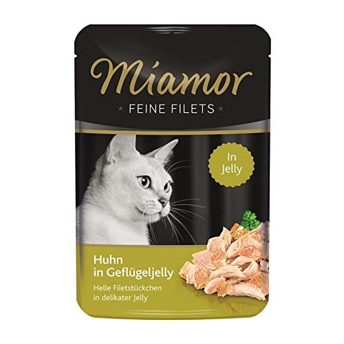 Miamor Feine Filets Huhn in Geflügeljelly | 24x 100g Katzenfutter von Miamor