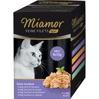 Miamor Feine Filets Mini Pouch, Feine Auslese - 8 x 50 g (4 Sorten gemischt) von Miamor