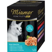 Miamor Feine Filets Mini Pouch, Feine Selection - 8 x 50 g (4 Sorten gemischt) von Miamor