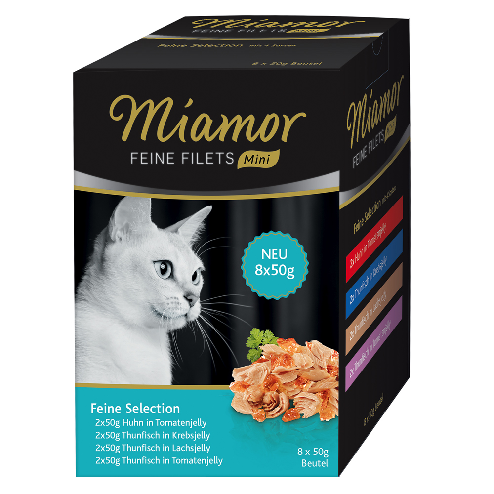 Miamor Feine Filets Mini Pouch 8 x 50 g - Feine Selection von Miamor