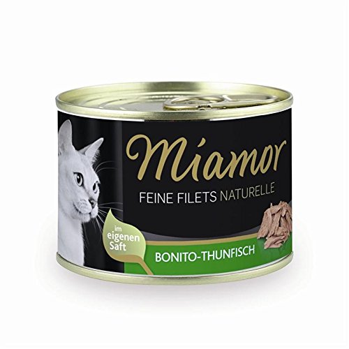 12 x Miamor Feine Filets Naturelle Bonito-Thunfisch 156g Dose von Miamor