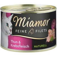 Miamor Feine Filets Naturell Thun und Krebsfleisch 12x156 g von Miamor
