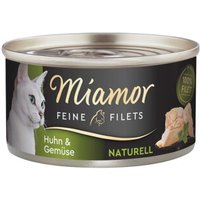 Miamor Feine Filets Naturelle Huhn & Gemüse 24x80 g von Miamor