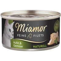 Miamor Feine Filets Naturelle Huhn und Gemüse 24x80 g von Miamor
