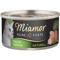 Miamor Feine Filets Naturelle Thunfisch & Gemüse 24x80 g von Miamor