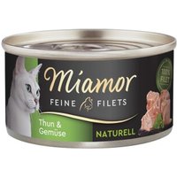 Miamor Feine Filets Naturelle Thunfisch und Gemüse 24x80 g von Miamor