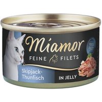Miamor Feine Filets in Jelly Skipjack-Thunfisch 24x100 g Miamor Feine Filets in Jelly Skipjack-Thunfisch 24x100 g von Miamor