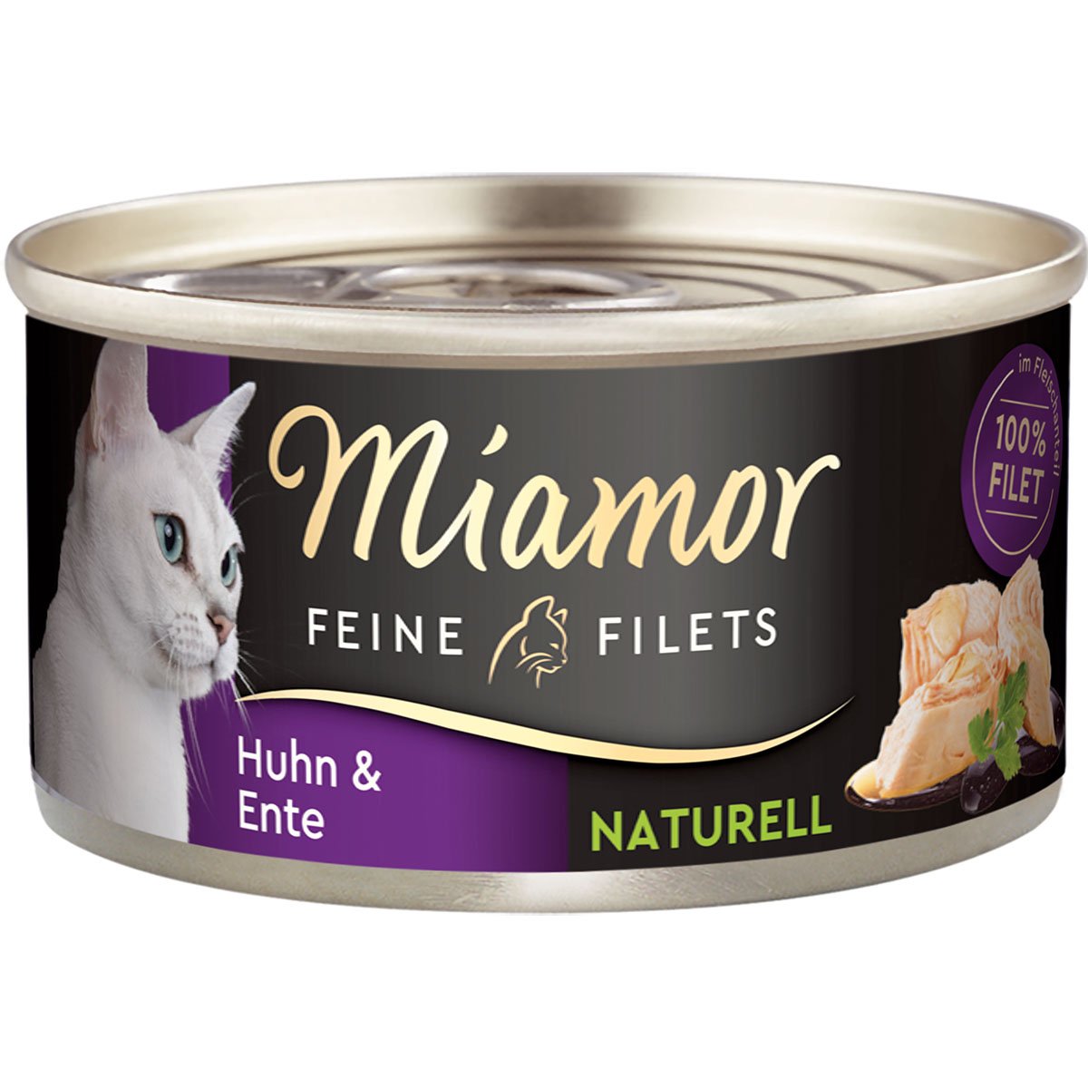 Miamor Feine Filets Naturell Huhn & Ente 24x80g von Miamor