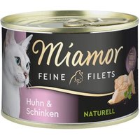 Miamor Feine Filets Naturell Huhn und Schinken 48x156 g von Miamor