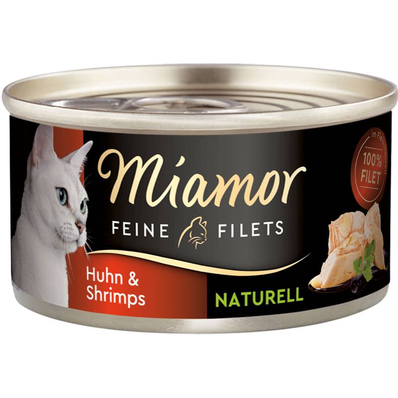 Miamor Feine Filets Naturell Huhn & Shrimps 48x80g von Miamor