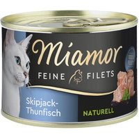 Miamor Feine Filets Naturell Skipjack-Thunfisch 24x156 g von Miamor