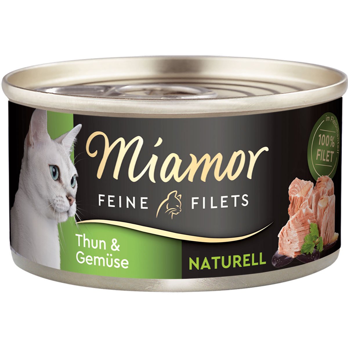 Miamor Feine Filets Naturell Thunfisch & Gemüse 48x80g von Miamor