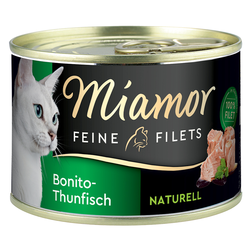 Sparpaket Miamor Feine Filets Naturelle 24 x 156 g - Bonito-Thunfisch Sparpaket Miamor Feine Filets Naturelle 24 x 156 g - Bonito-Thunfisch von Miamor