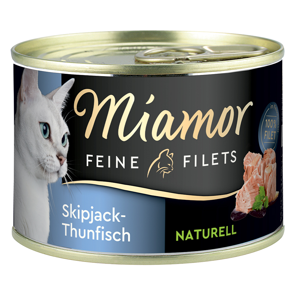 Sparpaket Miamor Feine Filets Naturelle 24 x 156 g - Skipjack-Thunfisch von Miamor