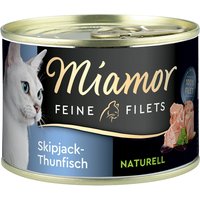 Miamor Feine Filets Naturelle 24 x 156 g - Skipjack-Thunfisch von Miamor