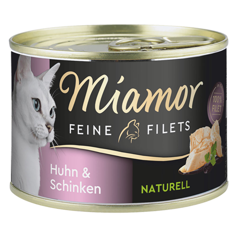 Miamor Feine Filets Naturelle 6 x 156 g - Huhn & Schinken von Miamor