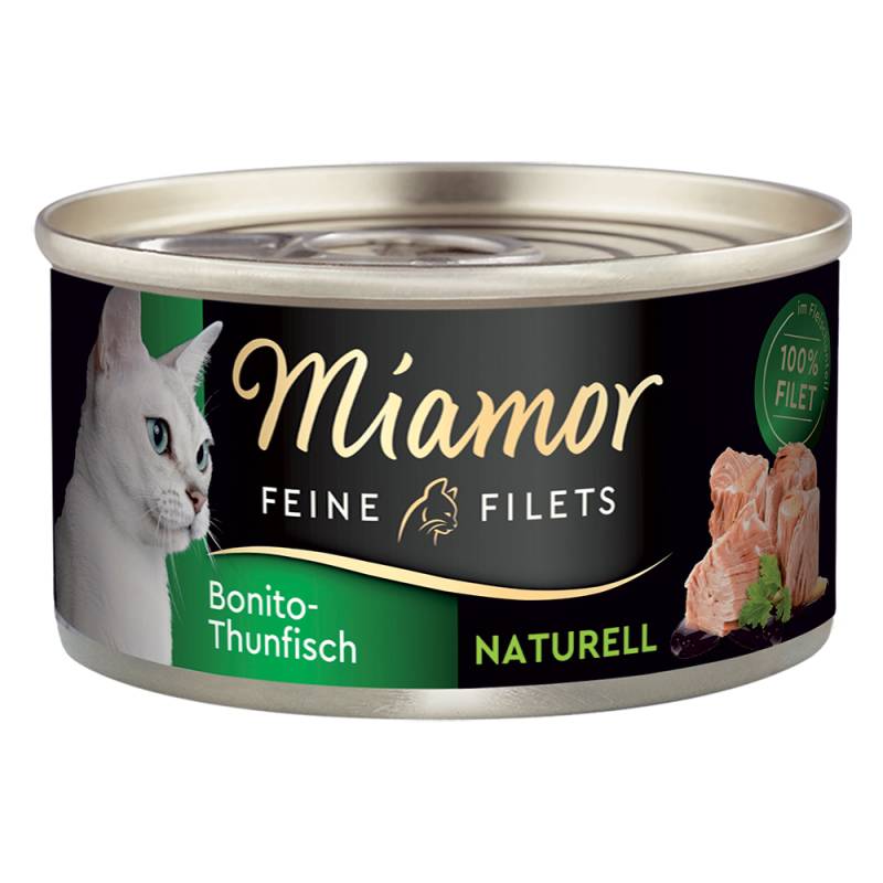 Miamor Feine Filets Naturelle 6 x 80 g - Bonito Thunfisch von Miamor