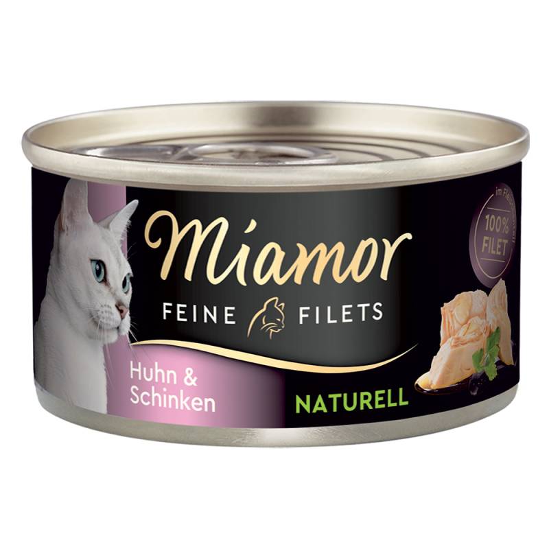 Miamor Feine Filets Naturelle 6 x 80 g - Huhn & Schinken von Miamor