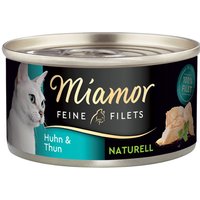 Miamor Feine Filets Naturelle 6 x 80 g - Huhn & Thunfisch von Miamor