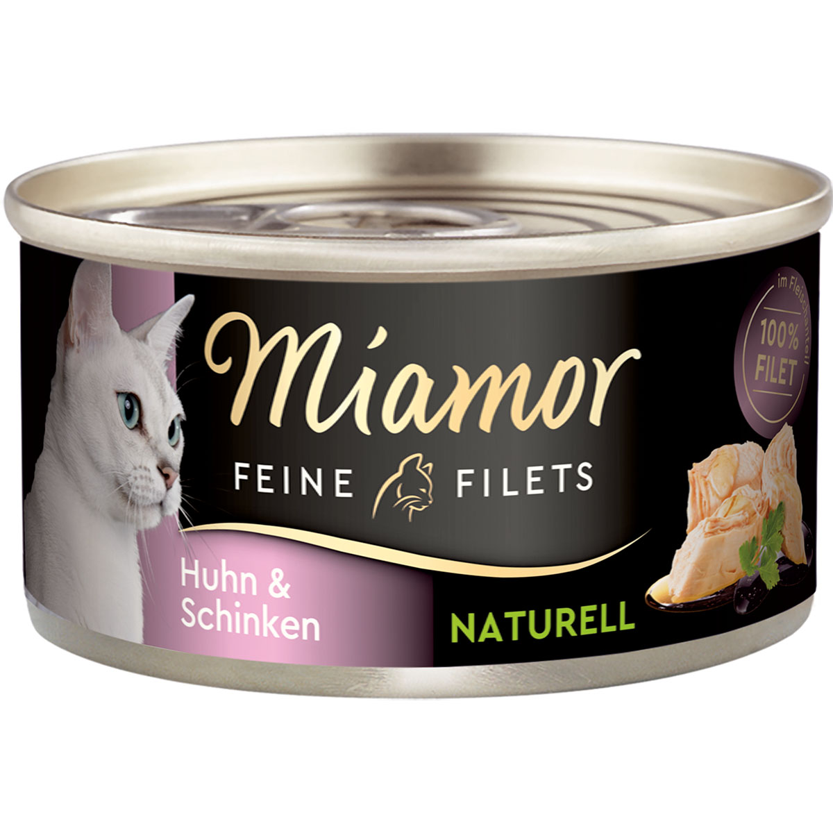 Miamor Feine Filets Naturelle Huhn und Schinken 80g Dose 48x80g von Miamor