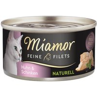 Miamor Feine Filets Naturelle Huhn & Schinken 96x80 g von Miamor