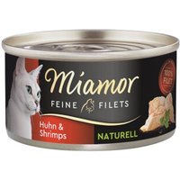 Miamor Feine Filets Naturelle Huhn & Shrimps 96x80 g von Miamor