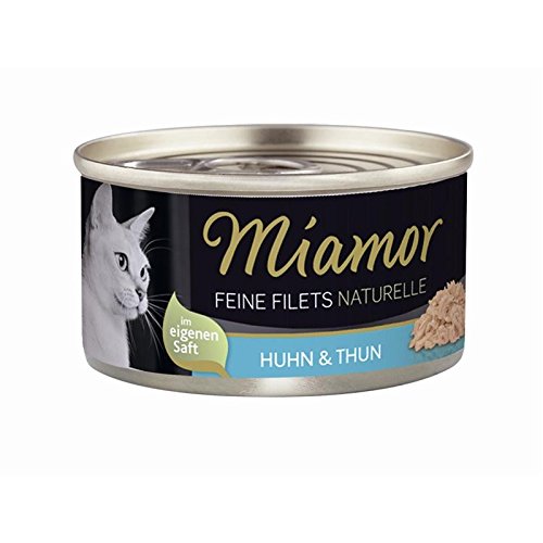 24 x Miamor Feine Filets Naturelle Huhn & Thunfisch 80g von Miamor