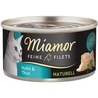 Miamor Feine Filets Naturelle Huhn & Thunfisch 48x80 g von Miamor