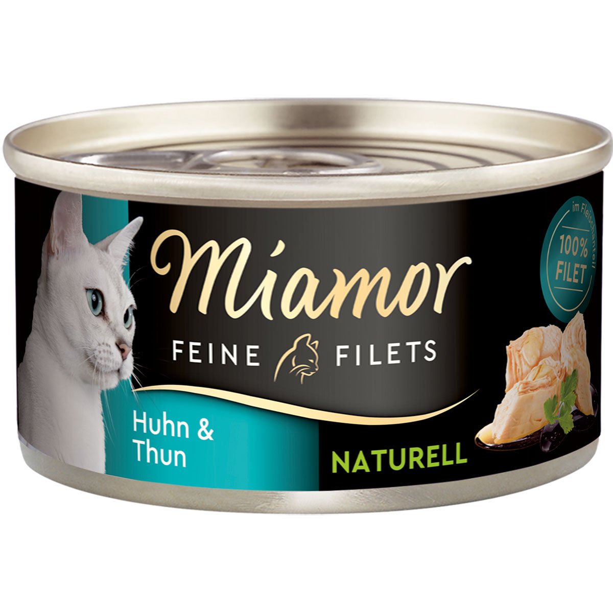 Miamor Feine Filets Naturelle Huhn und Thunfisch 80g Dose 48x80g von Miamor