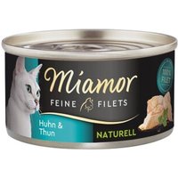 Miamor Feine Filets Naturelle Huhn und Thunfisch 96x80 g von Miamor
