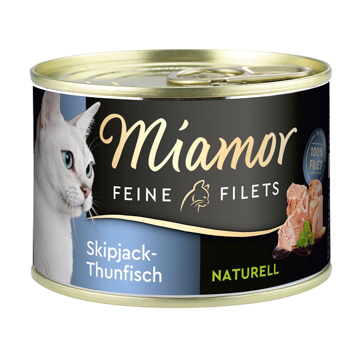 Miamor Feine Filets Naturelle Skipjack-Thunfisch 156g Dose 12x156g von Miamor