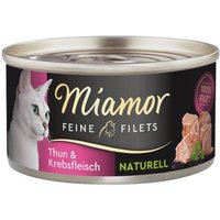 Miamor Feine Filets Naturelle Thun & Krebsfleisch 48x80 g von Miamor