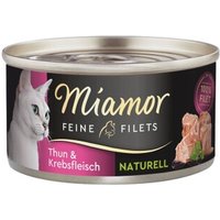 Miamor Feine Filets Naturelle Thun und Krebsfleisch 96x80 g von Miamor