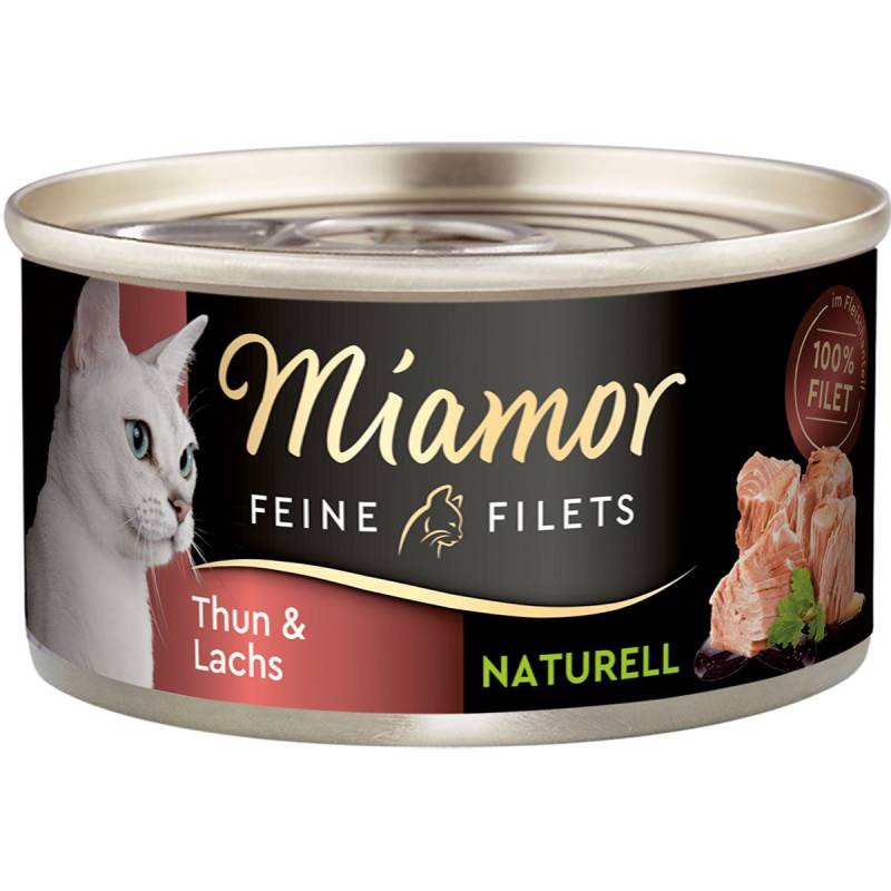 Miamor Feine Filets Naturelle Thunfisch und Lachs 48x80g von Miamor