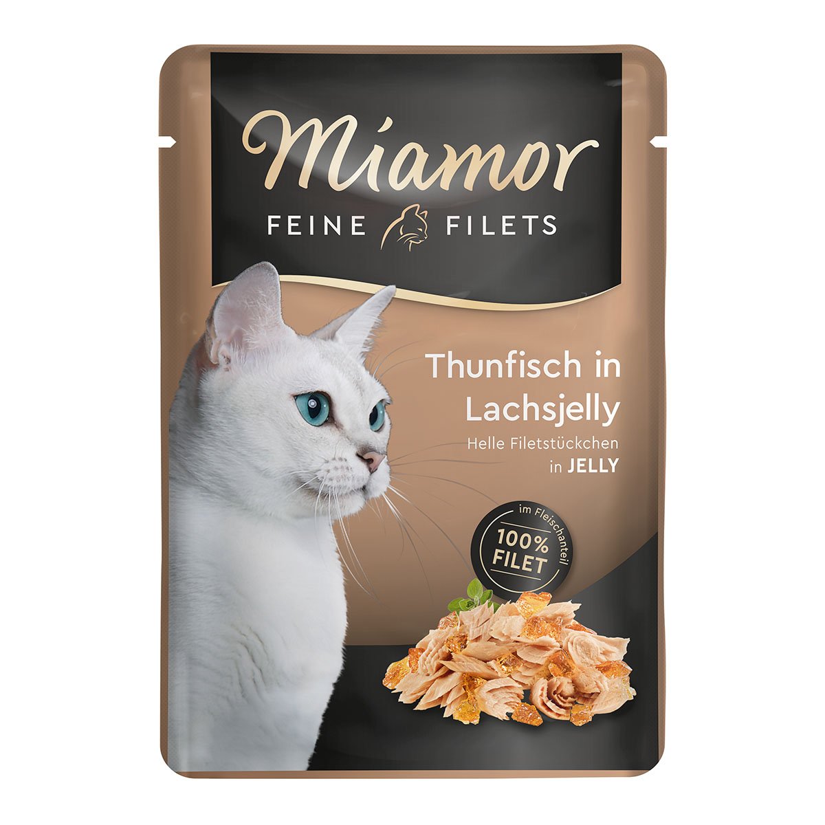 Miamor Feine Filets Thunfisch in Lachsjelly im Frischebeutel 24x100g von Miamor