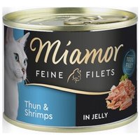 Miamor Feine Filets in Jelly Thunfisch und Shrimps 12x185 g von Miamor