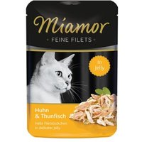 Miamor Feine Filets in Jelly Huhn und Thunfisch 24x100 g von Miamor